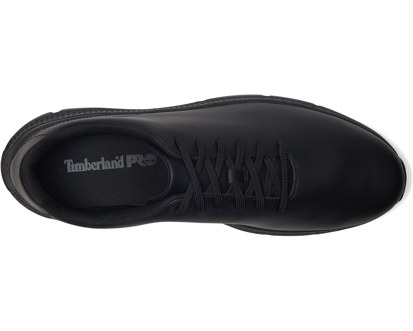 Men's Timberland PRO Power Shift Leather Soft Toe Gripmax Slip Resistant Black Leather