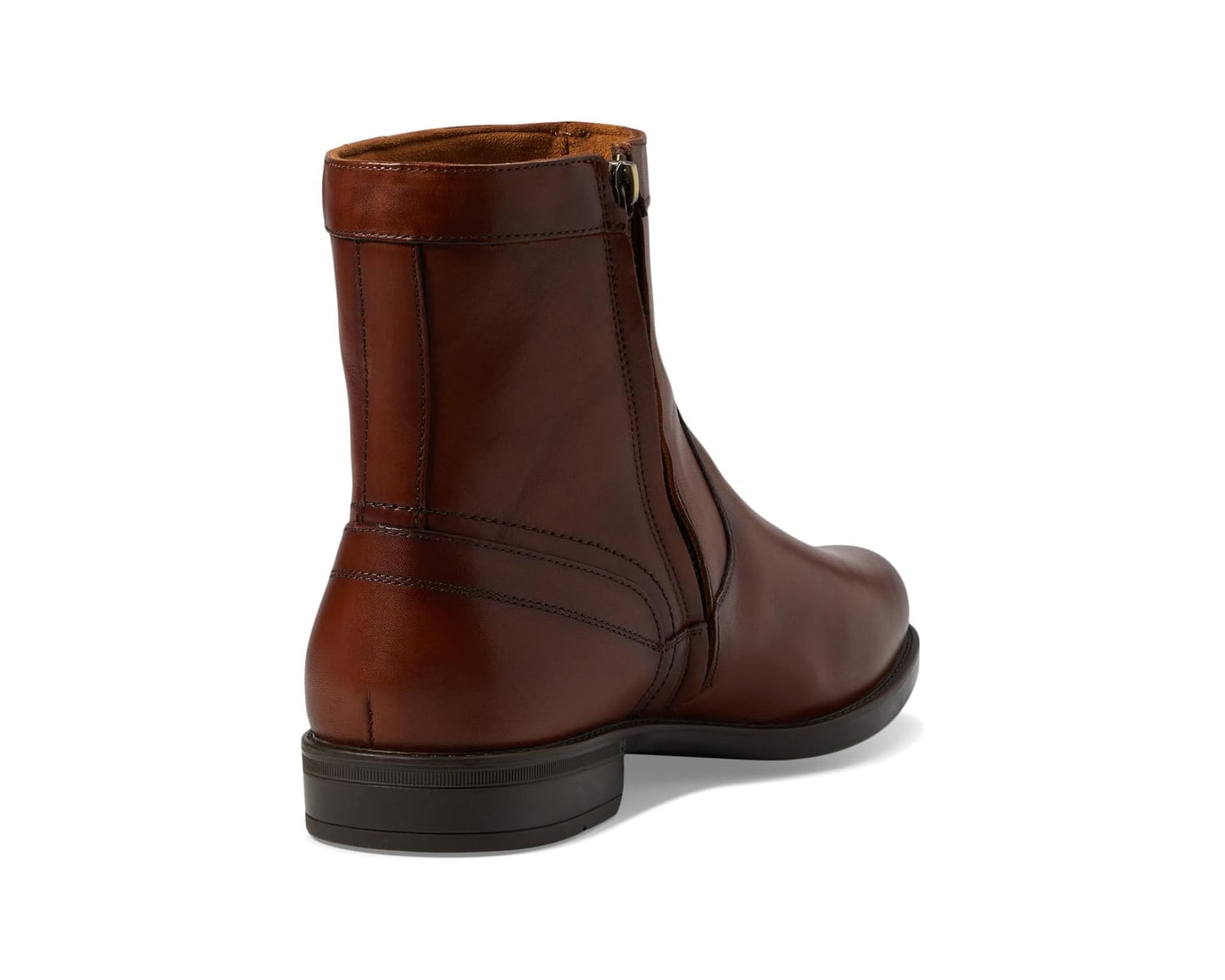 Men's Florsheim Midtown Plain Toe Zipper Boots Cognac