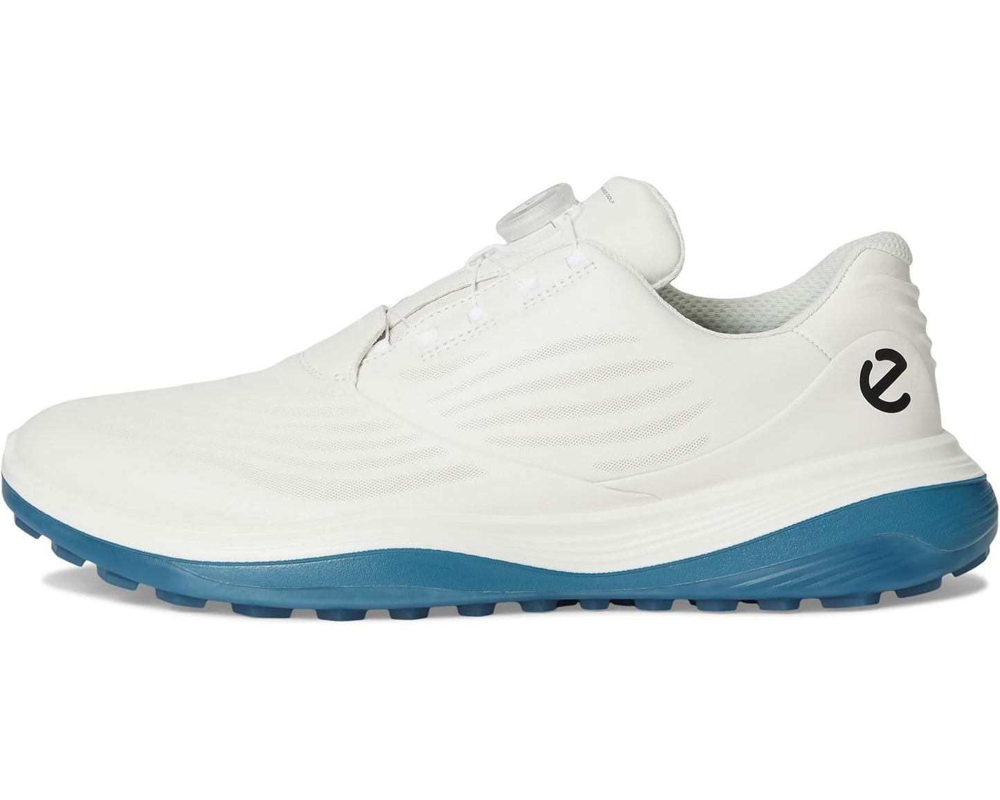 Men's ECCO Golf LT1 BOA Hybrid Waterproof Golf Shoe White/Petrol