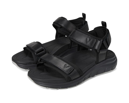 Men's VIONIC Walk Max Wanderer Walking Sandals Black Nappa