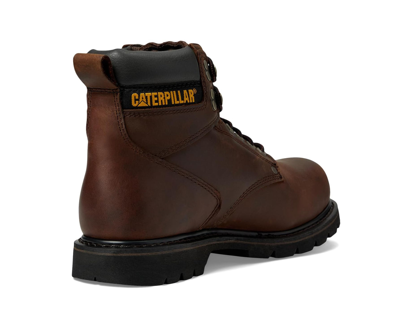 Men's Caterpillar 2nd Shift Steel Toe Dark Brown Leather