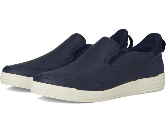 Men's Nunn Bush Kore City Walk EZ Slip-On Sneakers Easy On and Easy Off Navy