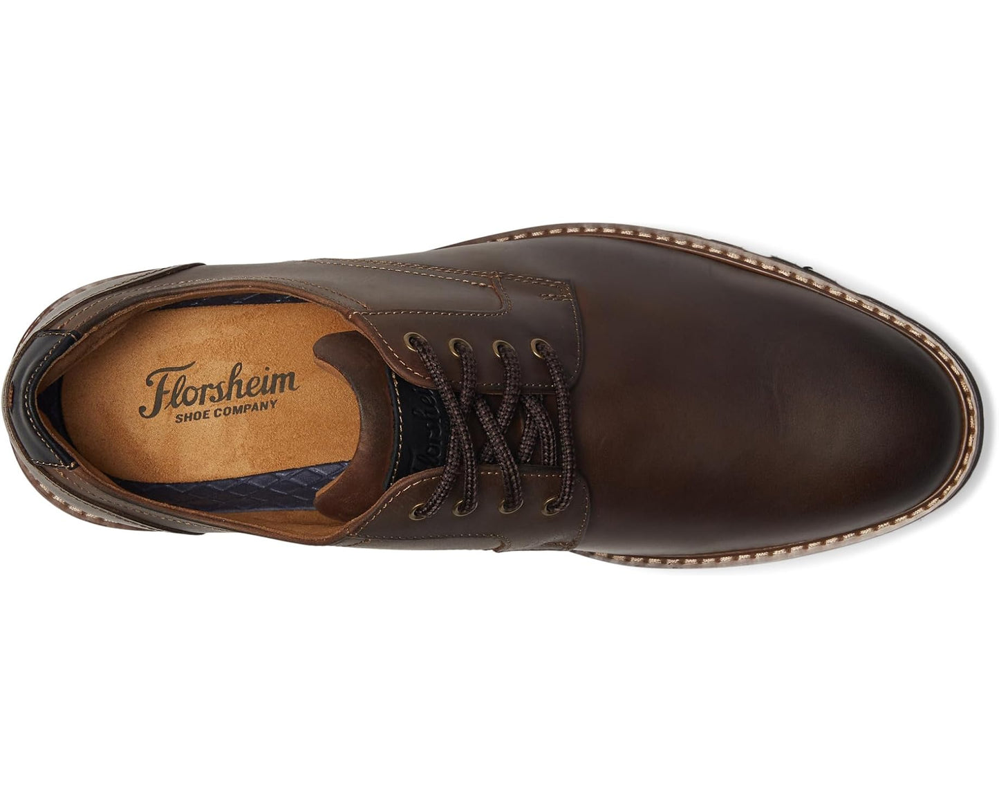 Men's Florsheim Renegade Plain Toe Oxford Brown Crazy Horse