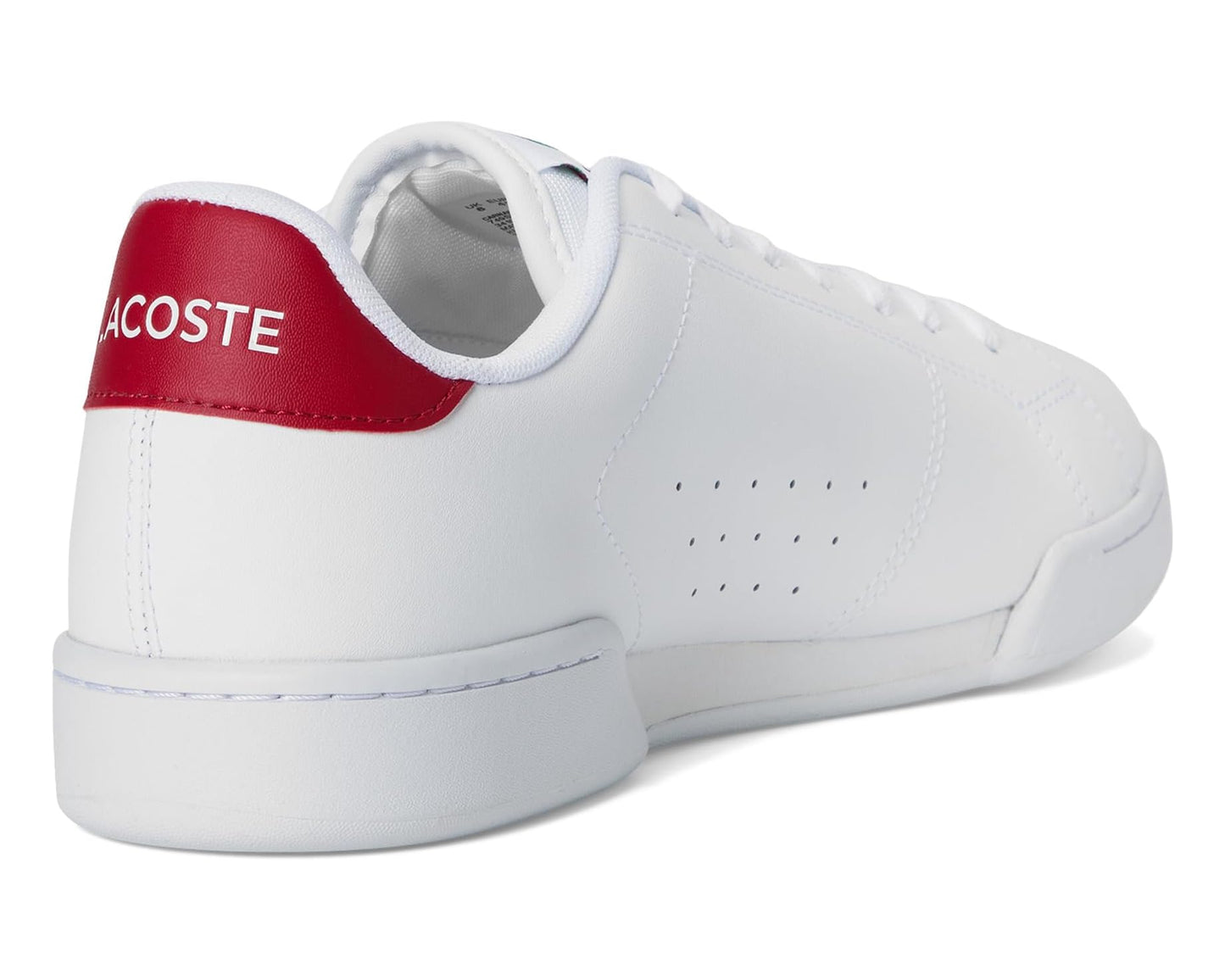 Men's Lacoste Carnaby Cup Leather Sneakers White/Navy/Red