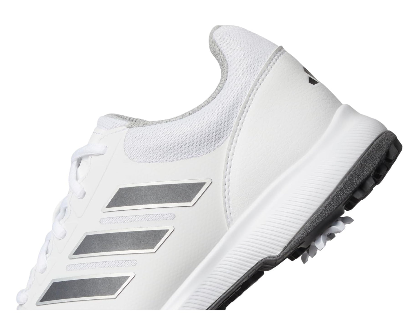Men's adidas Golf Tech Response 3.0 Golf Shoes Footwear White/Dark Silver Metallic/Silver Metallic