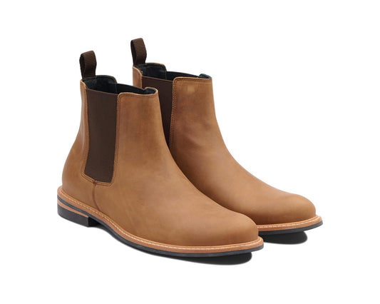 Men's Nisolo All-Weather Chelsea Boot Dark Tobacco