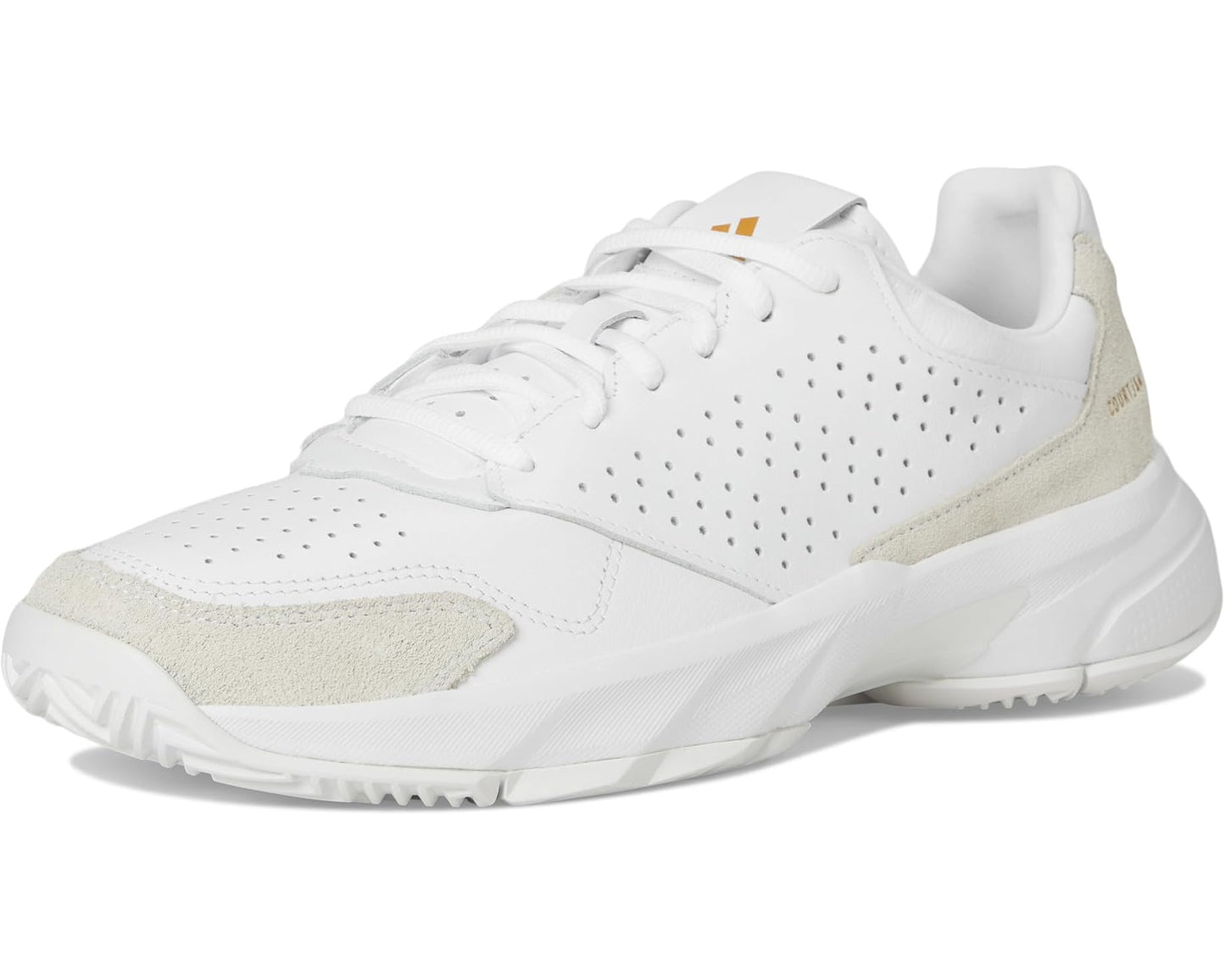 Unisex adidas Courtjam Control 3 Tennis Shoe White/White/White