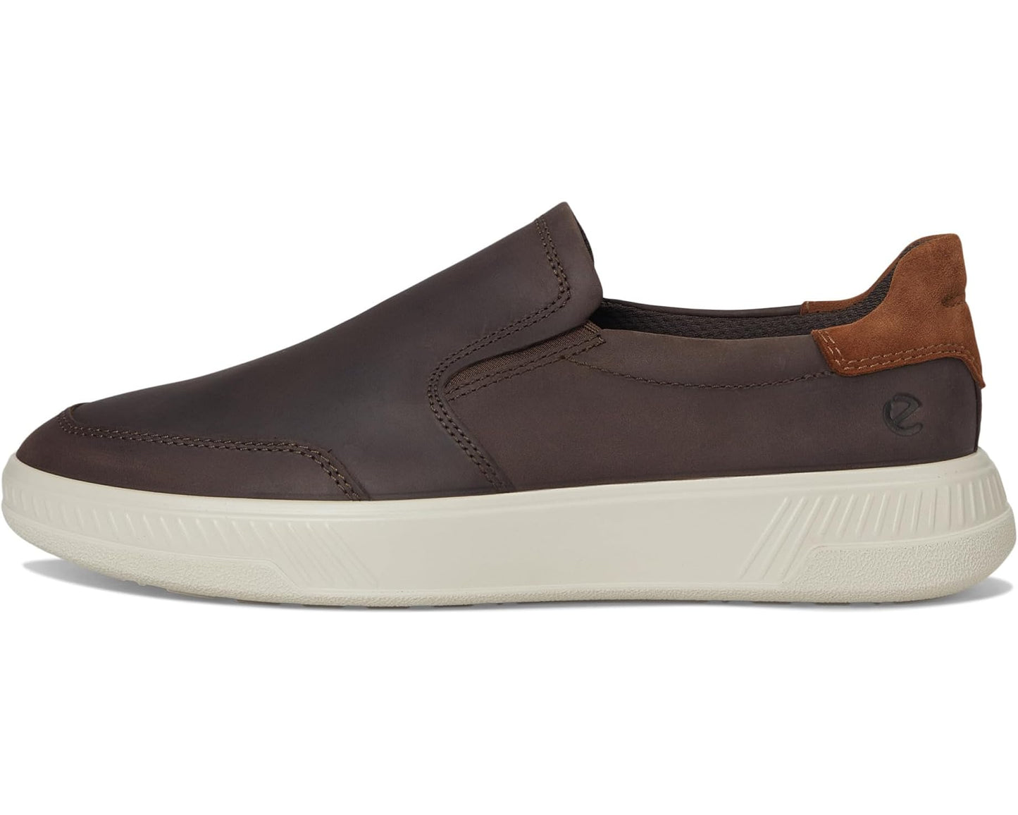Men's ECCO Move Slip On Sneaker Coffee/Camel Suede