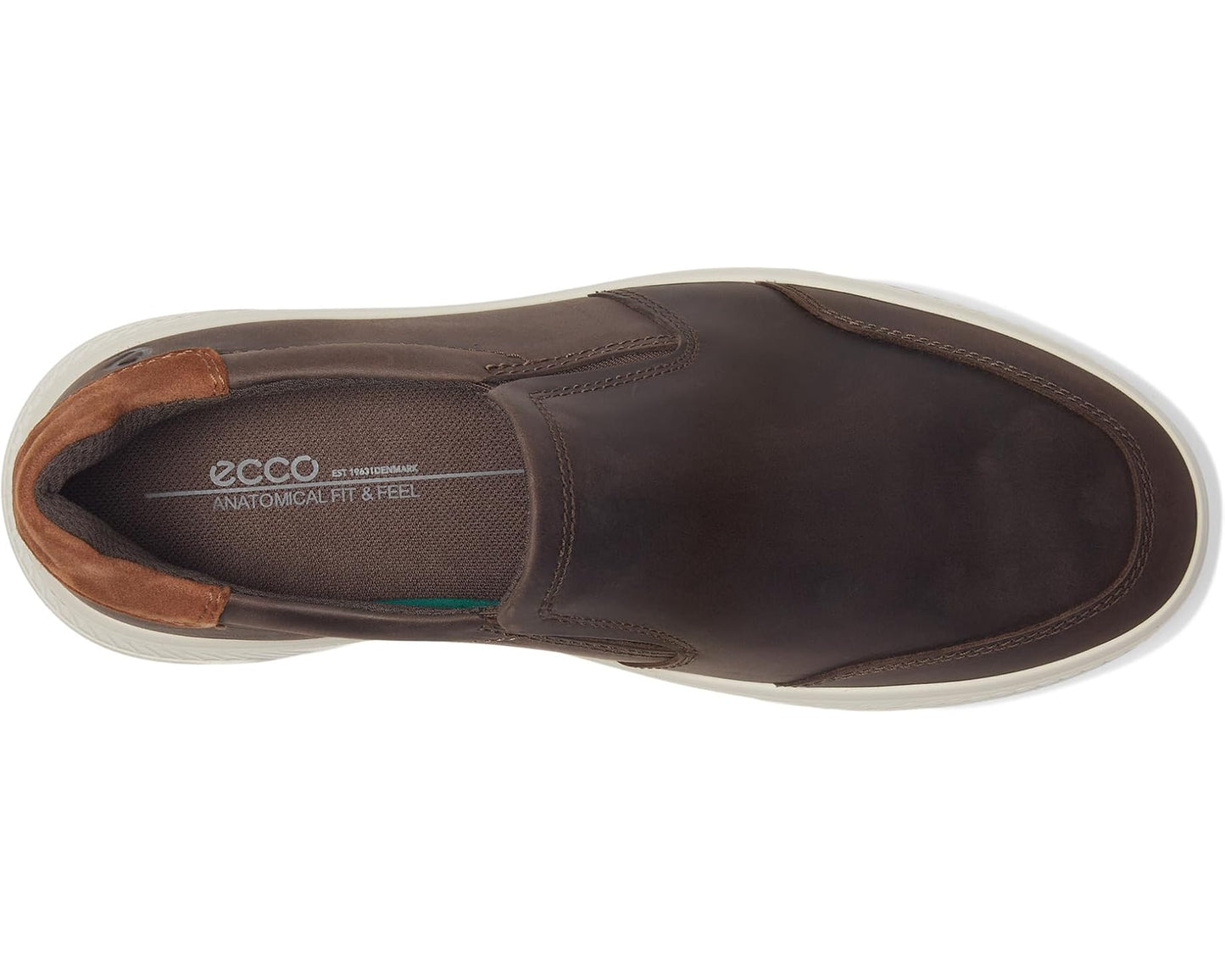 Men's ECCO Move Slip On Sneaker Coffee/Camel Suede