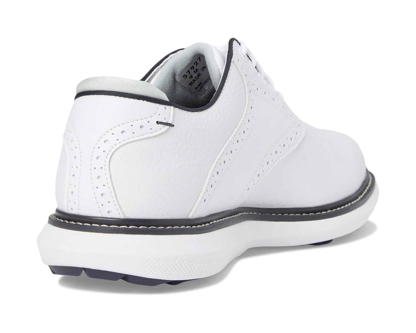 Men's FootJoy Traditions Spikeless Golf Shoes- Previous Season White/Navy