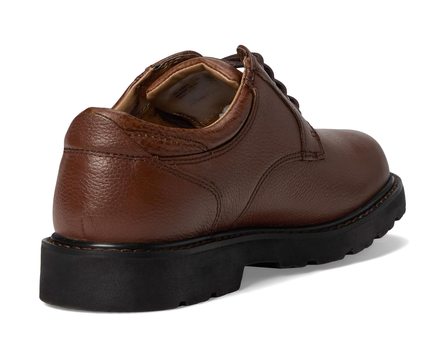 Men's Dockers Shelter Plain Toe Dark Tan Full Grain Leather