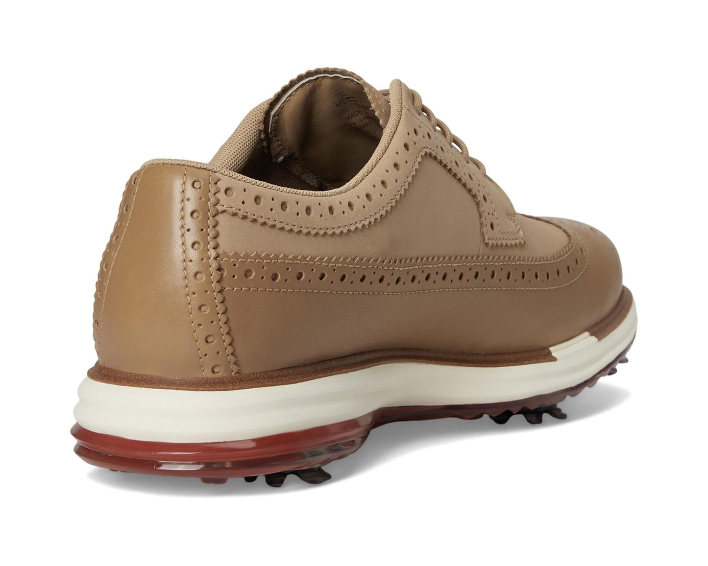 Men's Cole Haan Original Grand Tour Golf Waterproof Birch Beige/Cinnabar/Ivory Wp