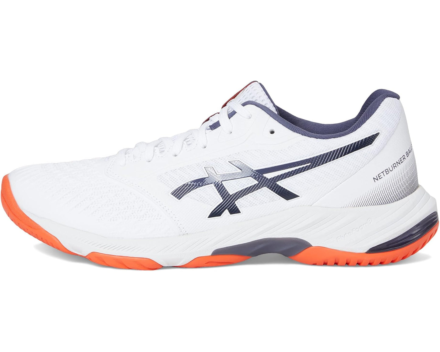 Men's ASICS Netburner Ballistic FF 3 Volleyball Shoe White/Indigo Fog