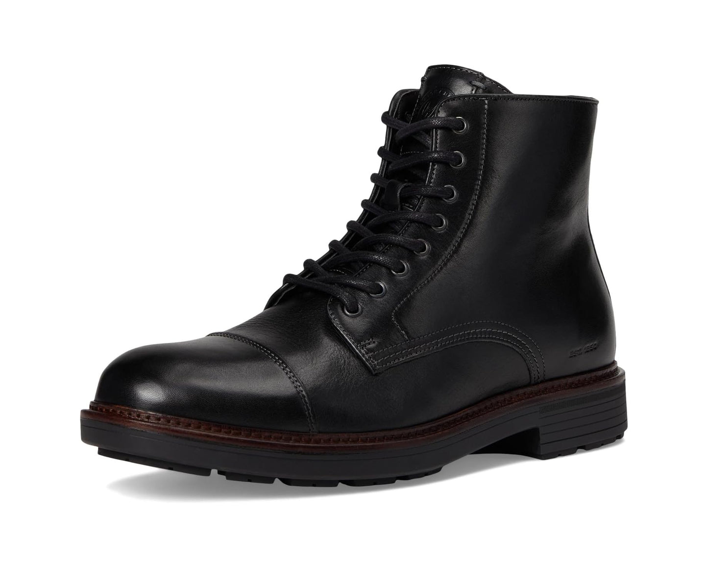 Men's Johnston & Murphy Collection Latham Cap Toe Boots Black European Calfskin