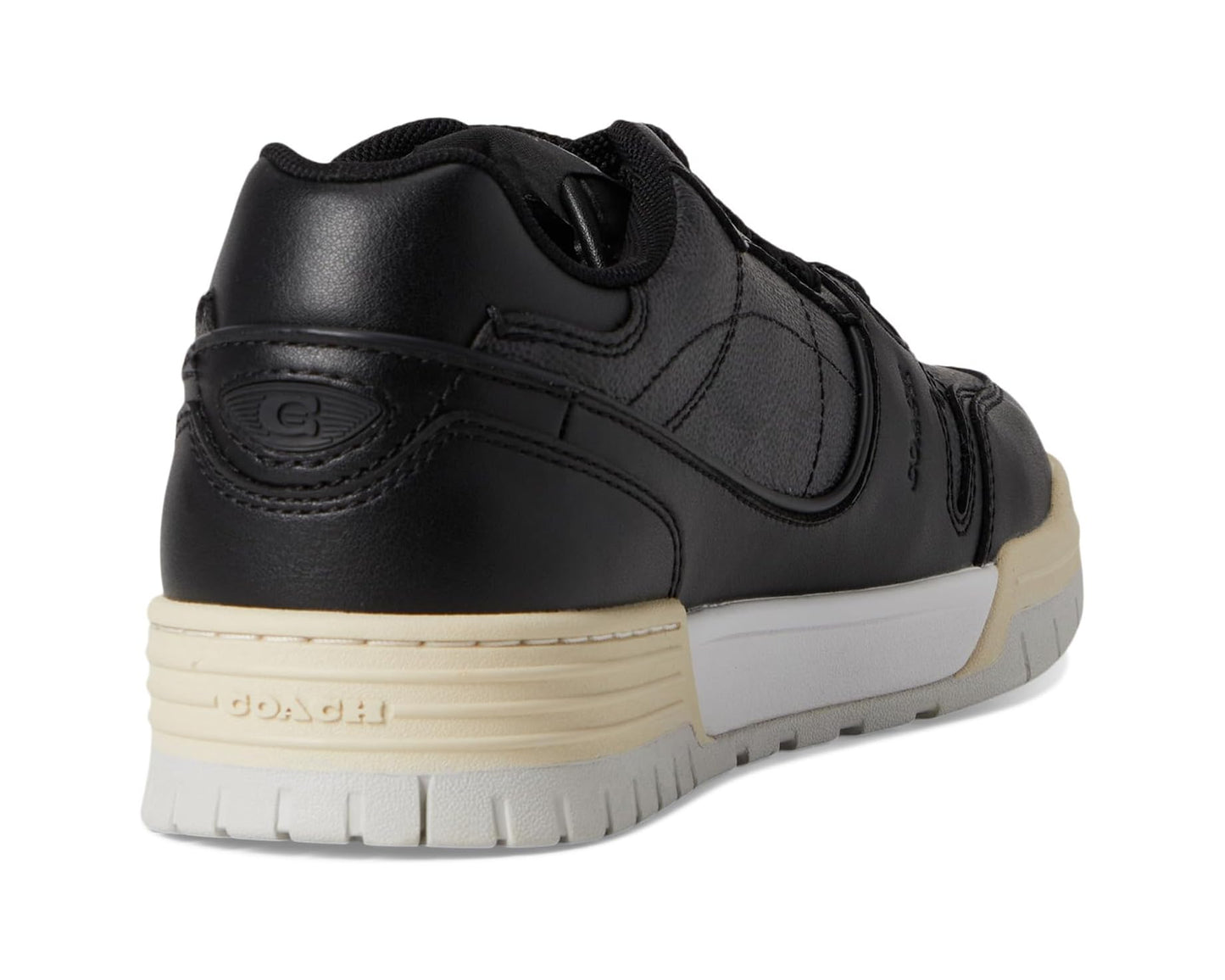Men's COACH Soho Sneaker with Signature Canvas Charcoal/Black