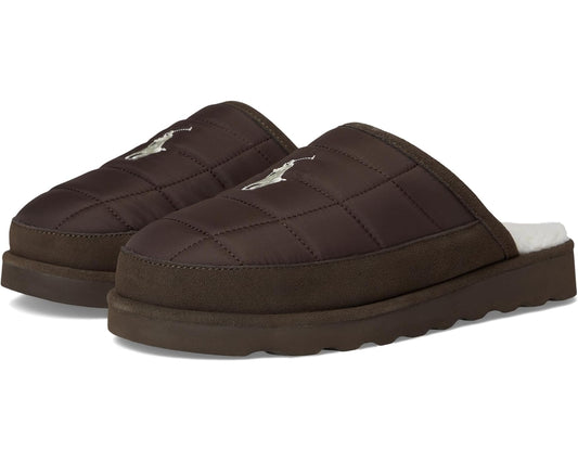 Men's Polo Ralph Lauren Reade Scuff II Slippers Chocolate/Cream