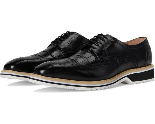 Men's Stacy Adams Beaumont Wing Tip Lace-Up Black