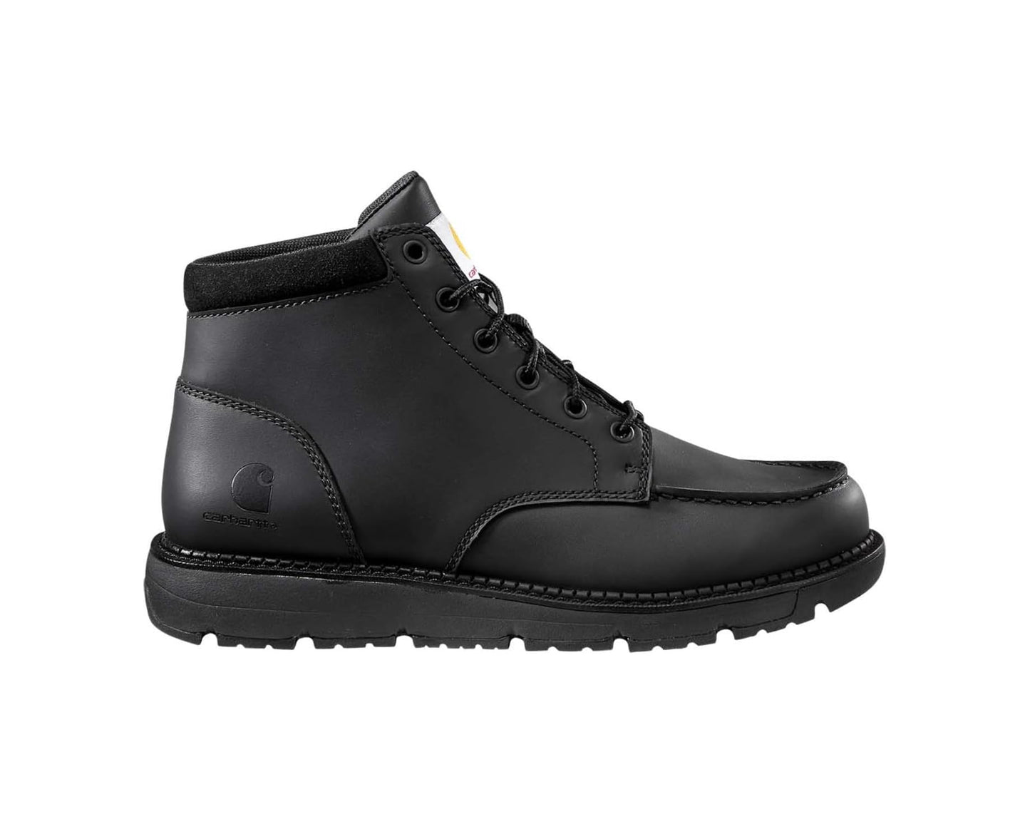 Men's Carhartt Millbrook 5 Moc Soft Toe Wedge Boot Black/Black