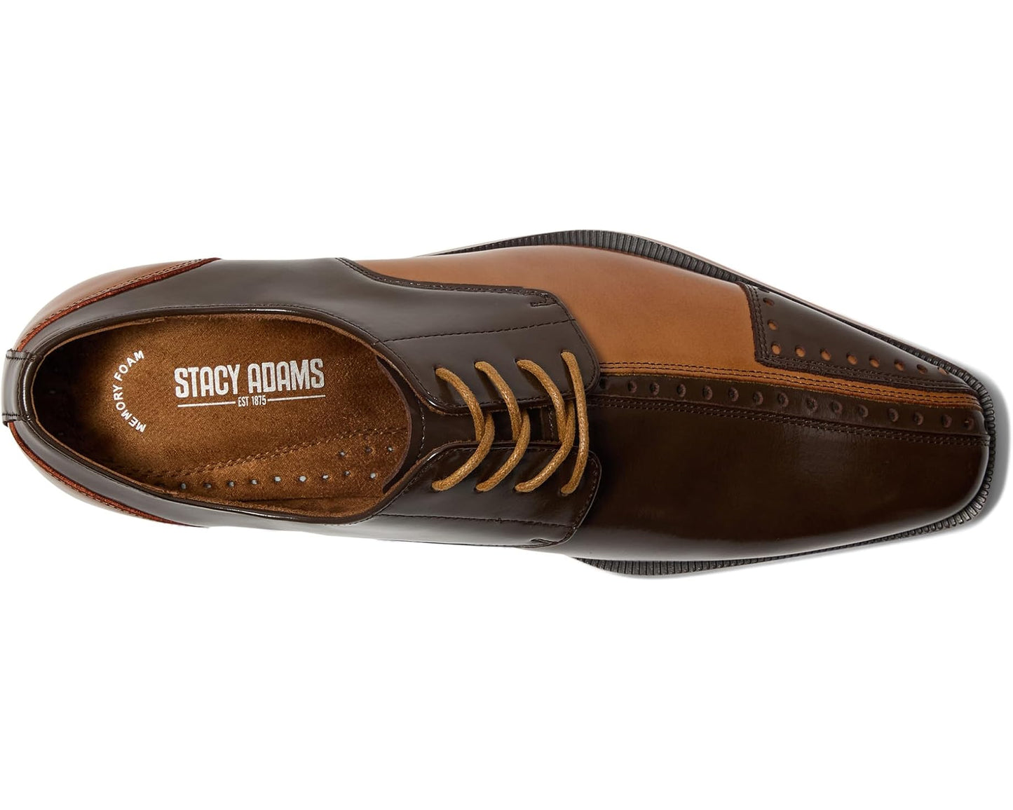 Men's Stacy Adams Palmento Cap Toe Oxford Brown Multi