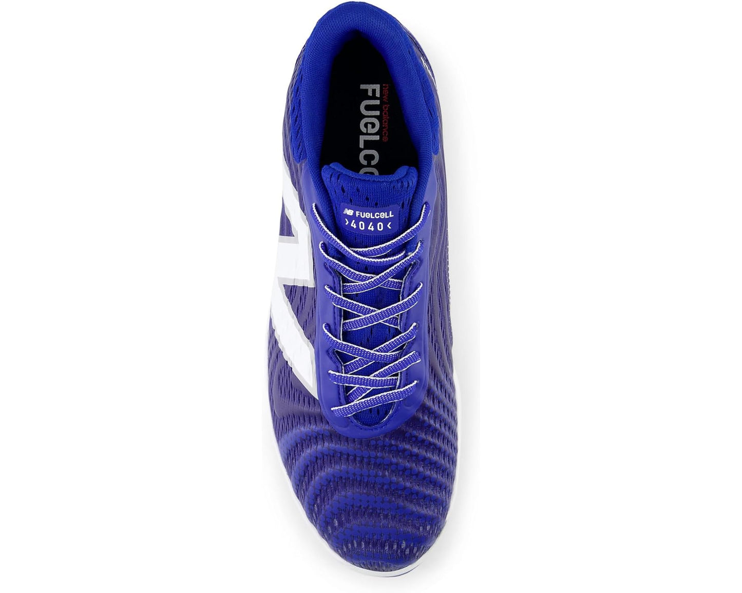 Men's New Balance FuelCell 4040v7 Molded Baseball Cleats Team Royal/Optic White