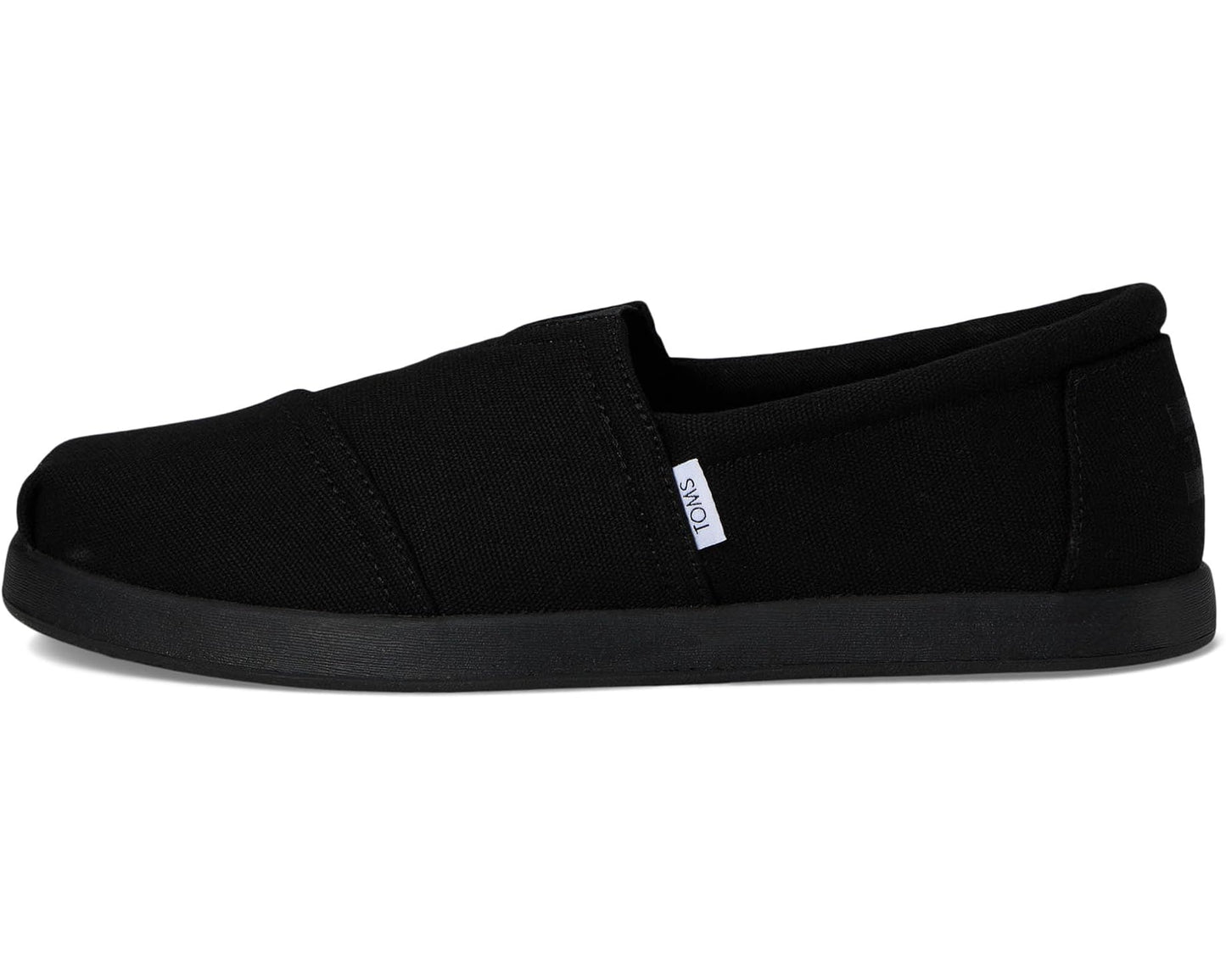 Men's TOMS Alpargata Forward Espadrille Black/Black Recycled Cotton Canvas