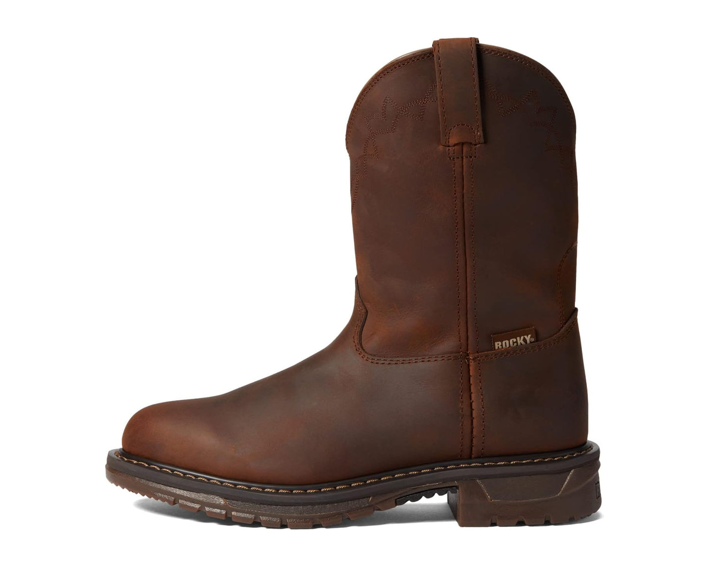 Men's Rocky Western Original Ride 10 Soft Toe Brown