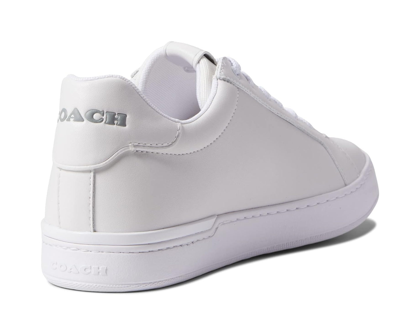 Men's COACH Lowline Leather Low Top Optic White