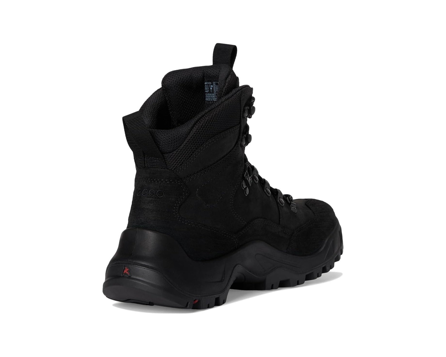 Men's ECCO Sport Offroad Waterproof High Lace-Up Hiking Boots Black Nubuck/Black Oil Nubuck