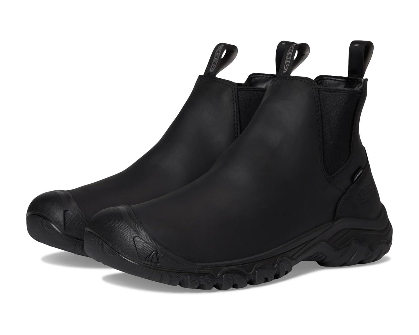 Men's KEEN Anchorage 4 Waterproof Pull-On Durable Insulated Black/Black