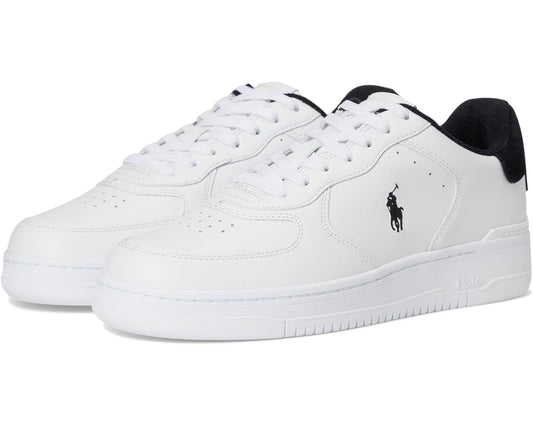 Men's Polo Ralph Lauren Masters Court Leather Sneakers White/Black