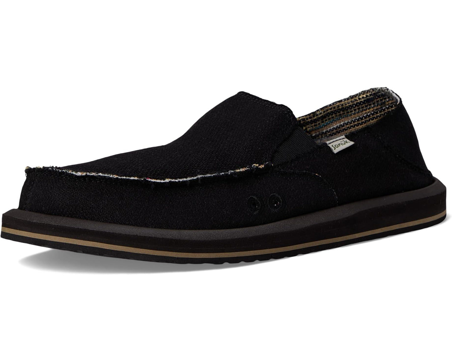 Men's Sanuk Donny Hemp Two-Tone Black