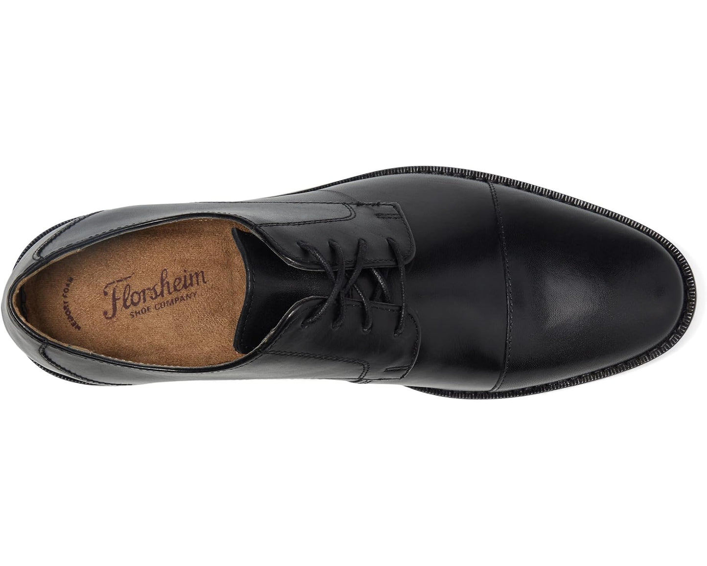 Men's Florsheim Montinaro Cap Toe Oxford Black Smooth