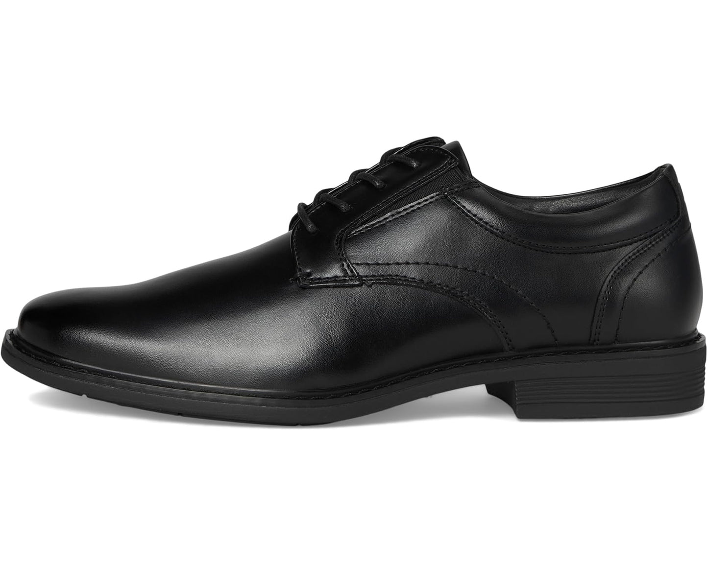 Men's Nunn Bush Jarvis Plain Toe Oxford Dress Casual Business Formal Lace Up Black