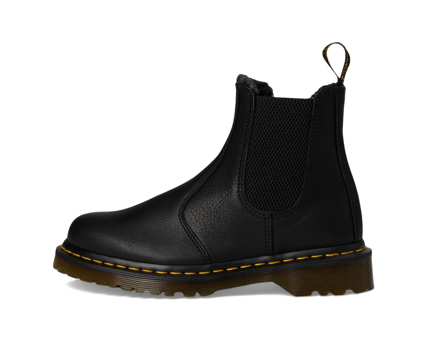 Unisex Dr. Martens 2976 Warmwair Grizzly Leather Chelsea Boots Black