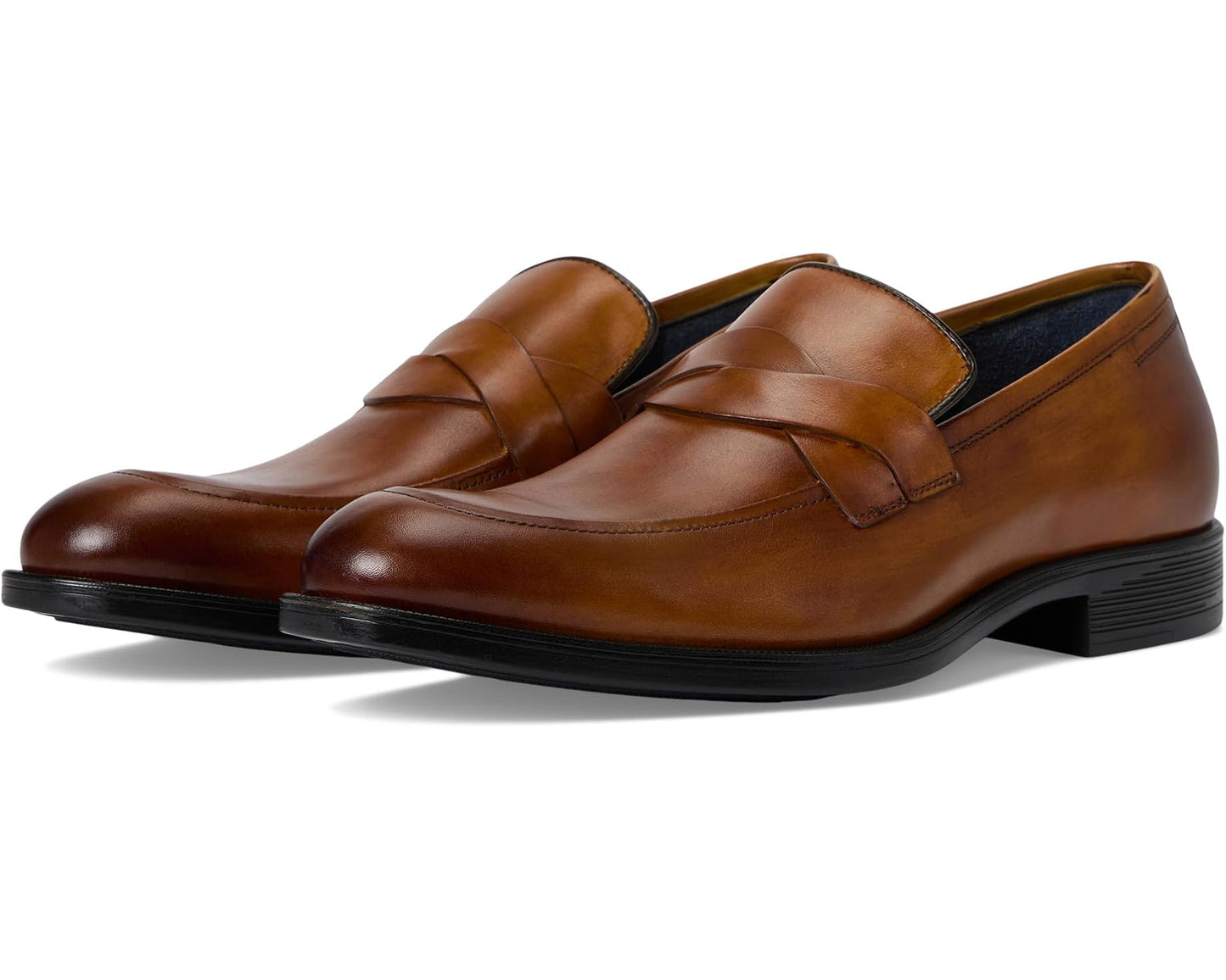 Men's Johnston & Murphy Collection Flynch Braided Strap Loafer Tan Italian Calfskin