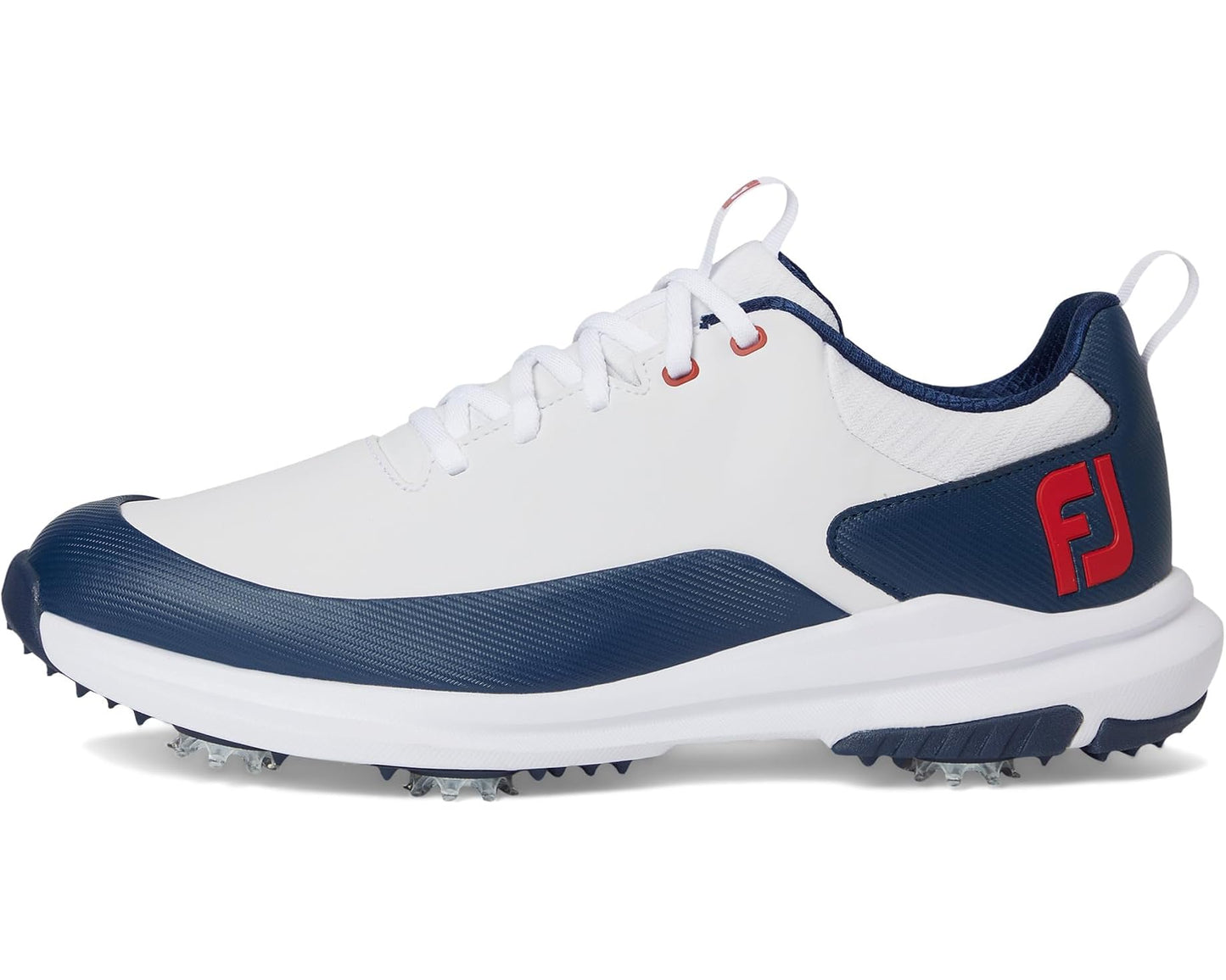 Men's FootJoy Tour Rival Golf Shoes White/Navy/Red