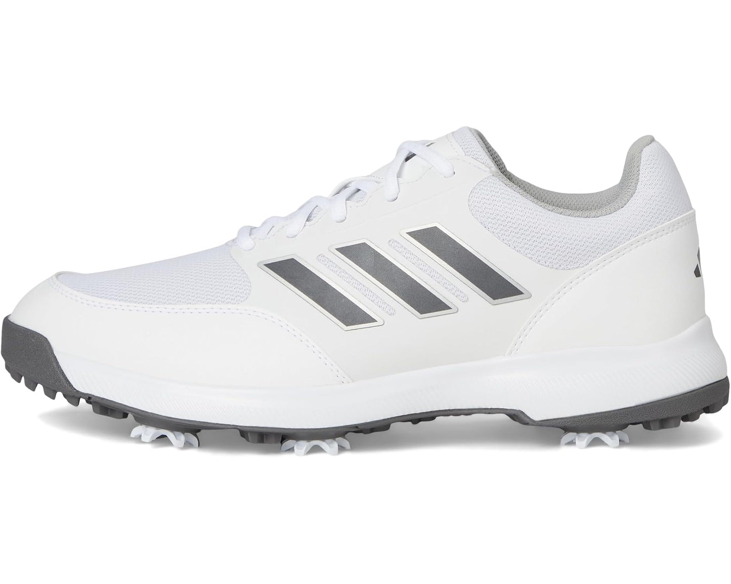 Men's adidas Golf Tech Response 3.0 Golf Shoes Footwear White/Dark Silver Metallic/Silver Metallic