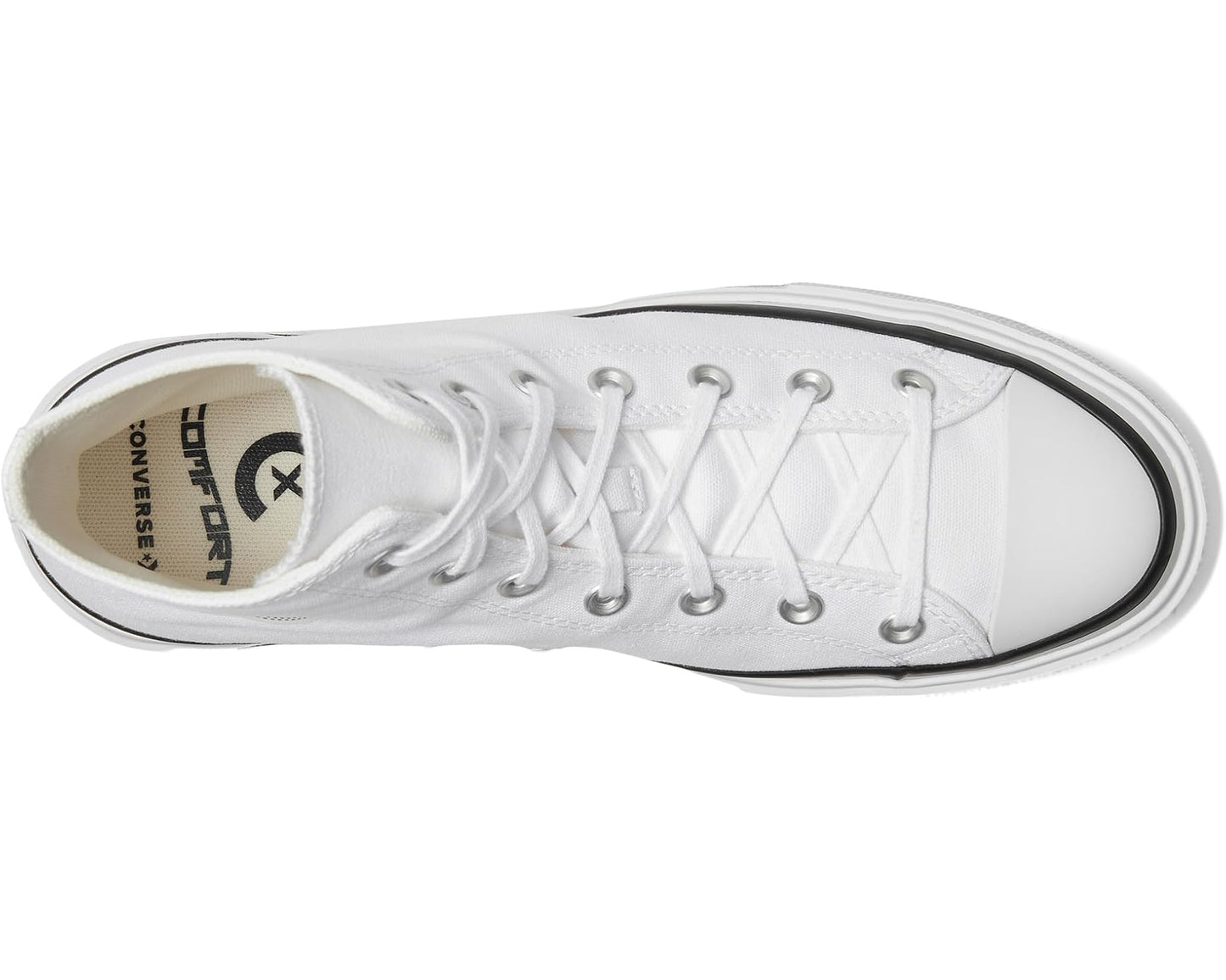 Unisex Converse Chuck Taylor All Star Lift Double Stack White/Black/White