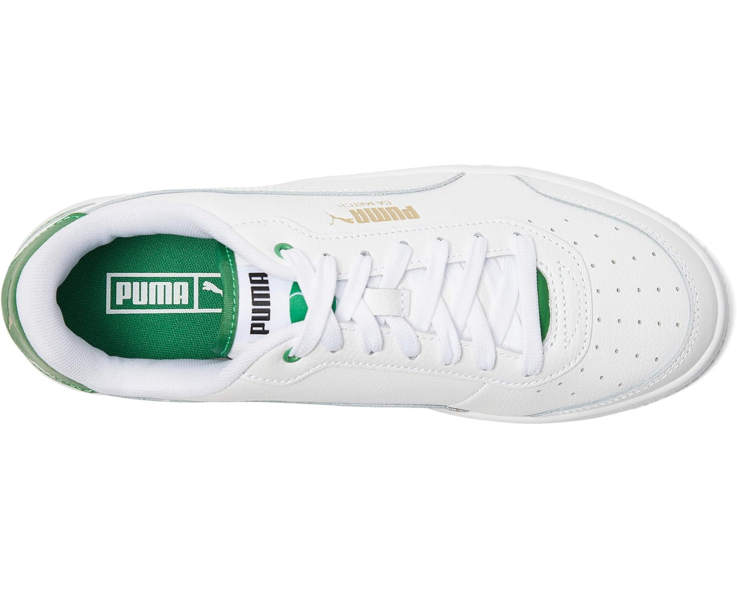 Men's PUMA CA Match Shoes White/Archive Green