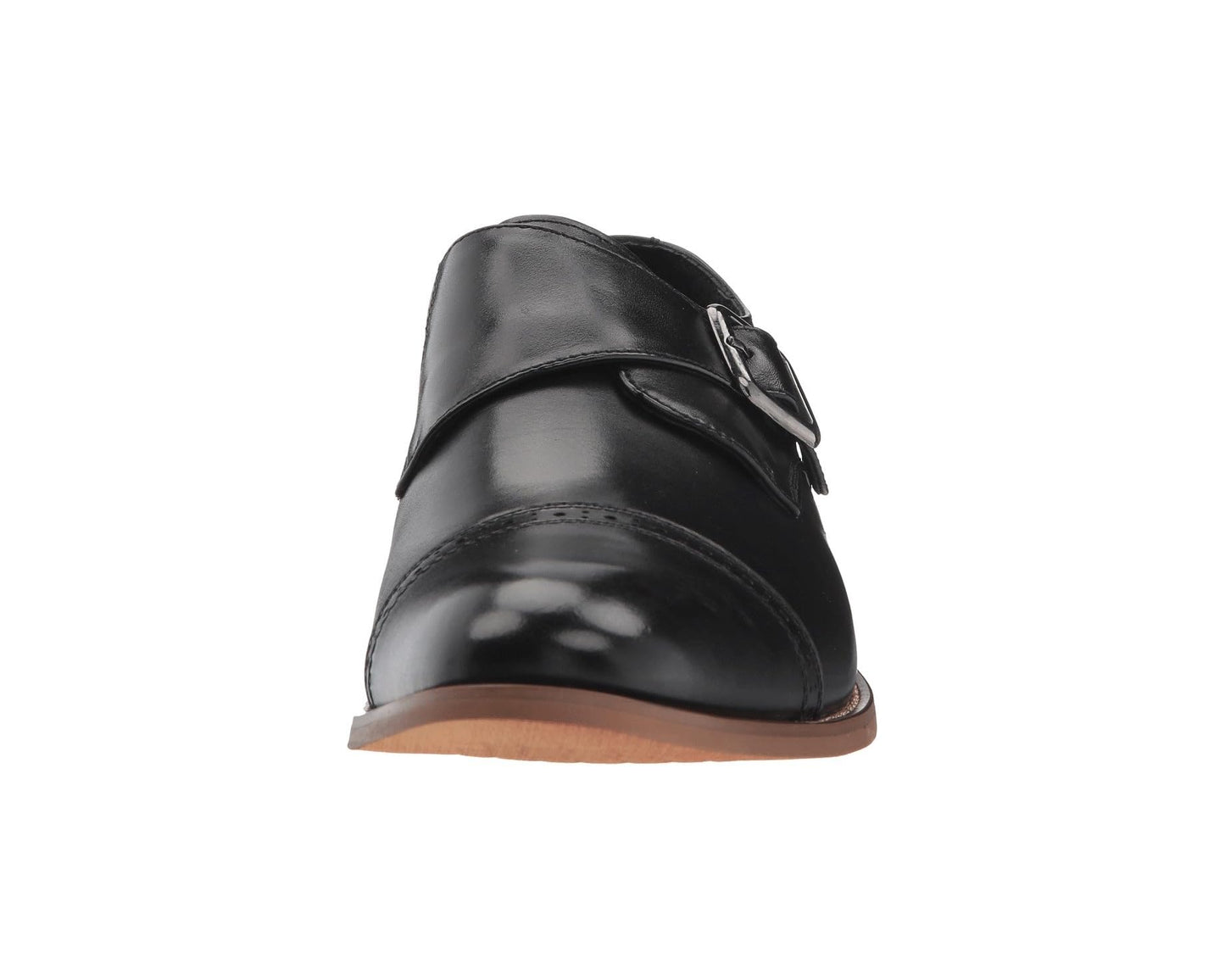 Men's Stacy Adams Desmond Cap-Toe Monk-Strap Loafer Black