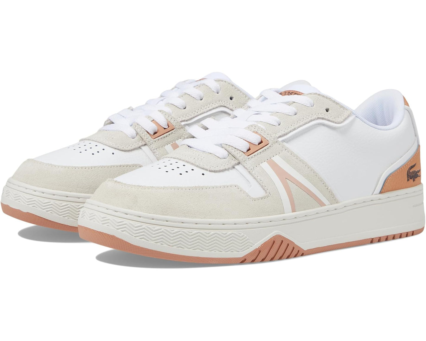 Men's Lacoste L001 Sneakers White/Light Brown
