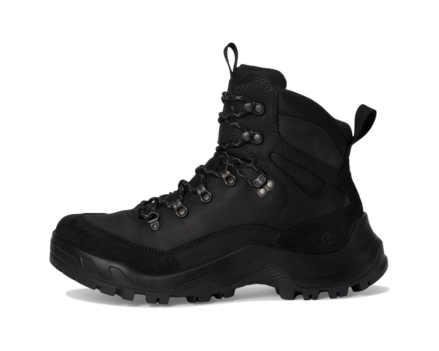 Men's ECCO Sport Offroad Waterproof High Lace-Up Hiking Boots Black Nubuck/Black Oil Nubuck