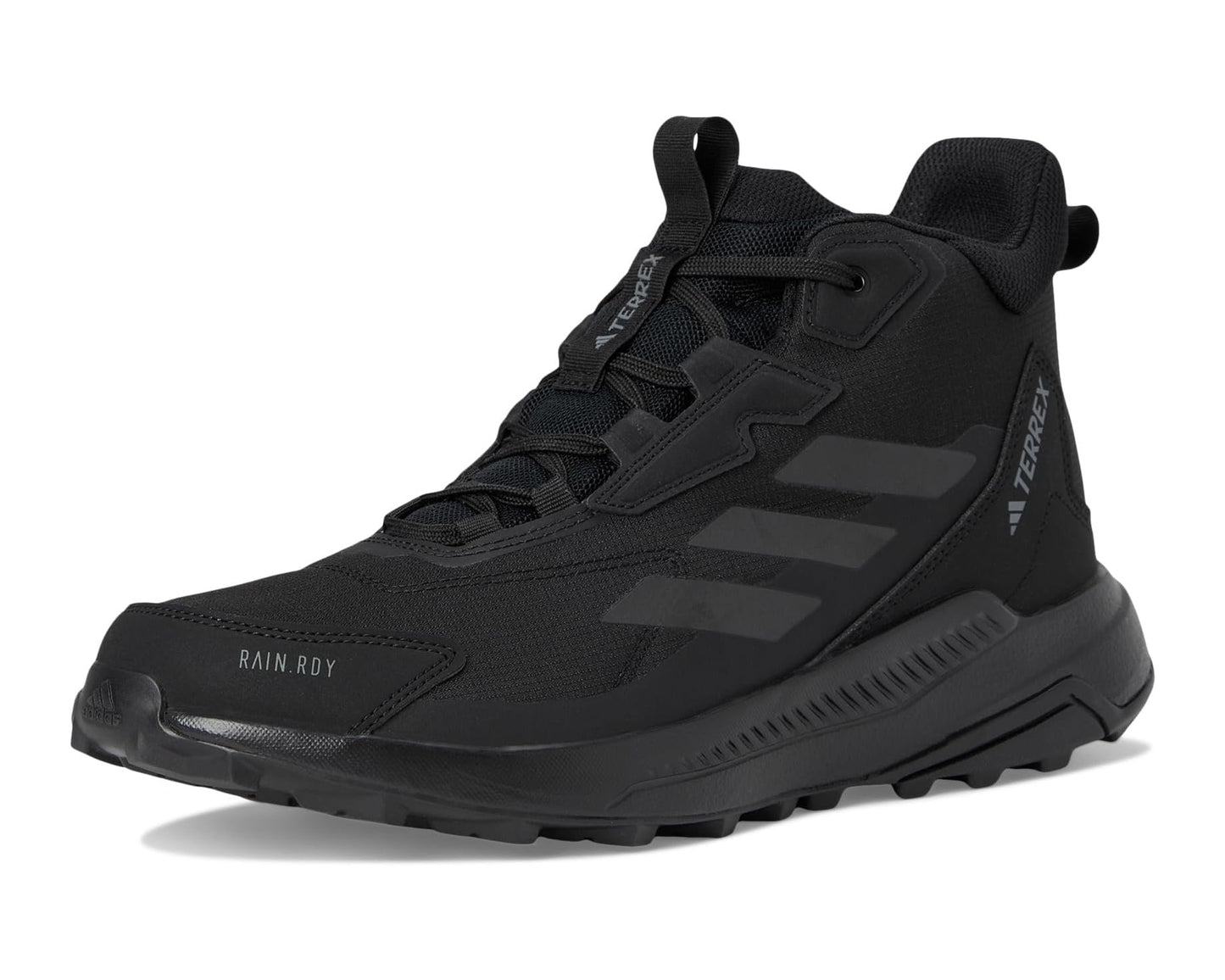 Men's adidas Outdoor Terrex Anylander Mid RAIN.RDY Hiking Shoes Black/Black/Grey