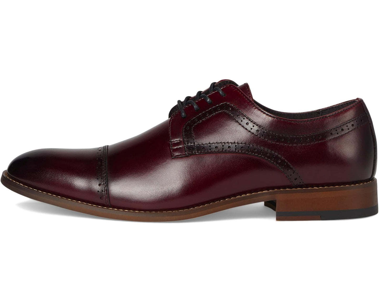 Men's Stacy Adams Dickinson Cap Toe Oxford Burgundy