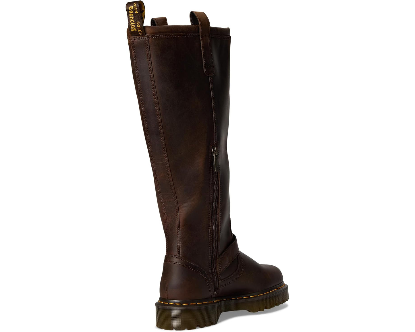 Unisex Dr. Martens Anistone Knee High Boots Dark Brown