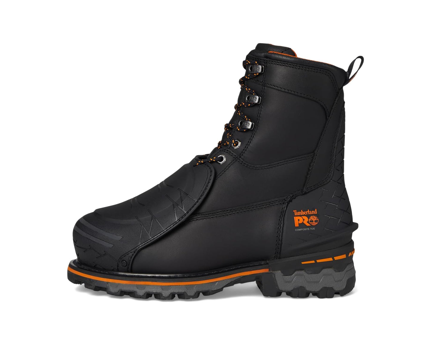 Men's Timberland PRO Boondock 8 Inch Composite Safety Toe Puncture Resistant External MetGuard Black