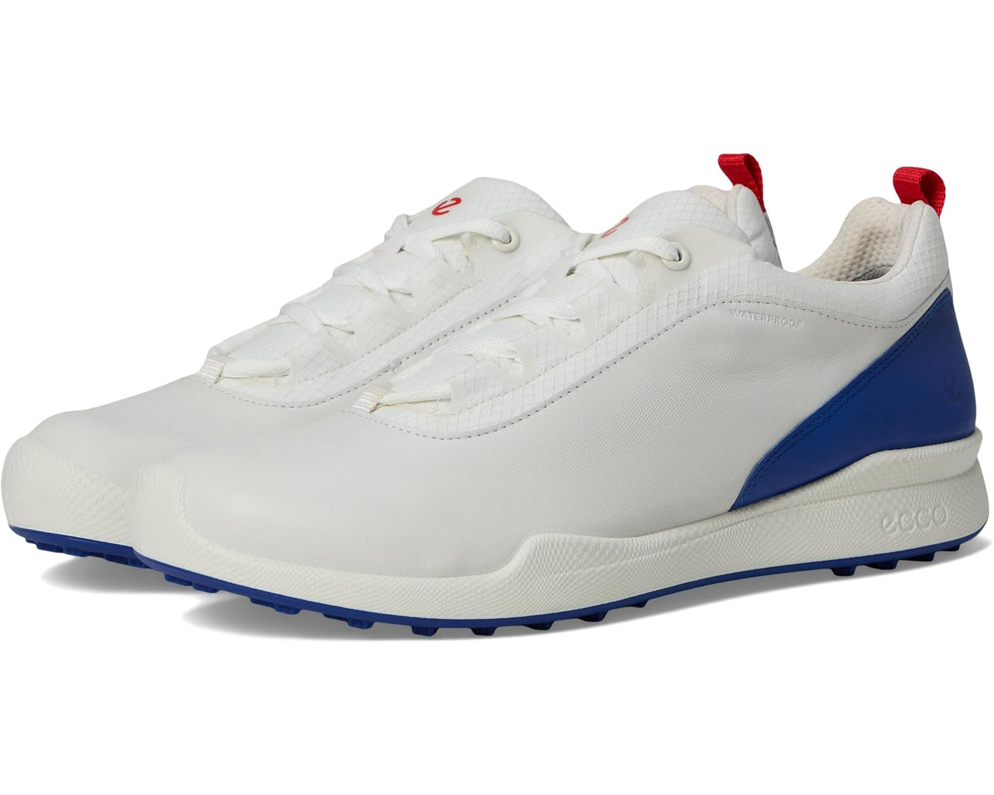 Men's ECCO Golf BIOM Hybrid BNY Waterproof White/Mazarine Blue