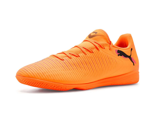 Men's PUMA Future 8 Play Indoor Trainer Soccer Shoes Heat Fire/Black/Ravish