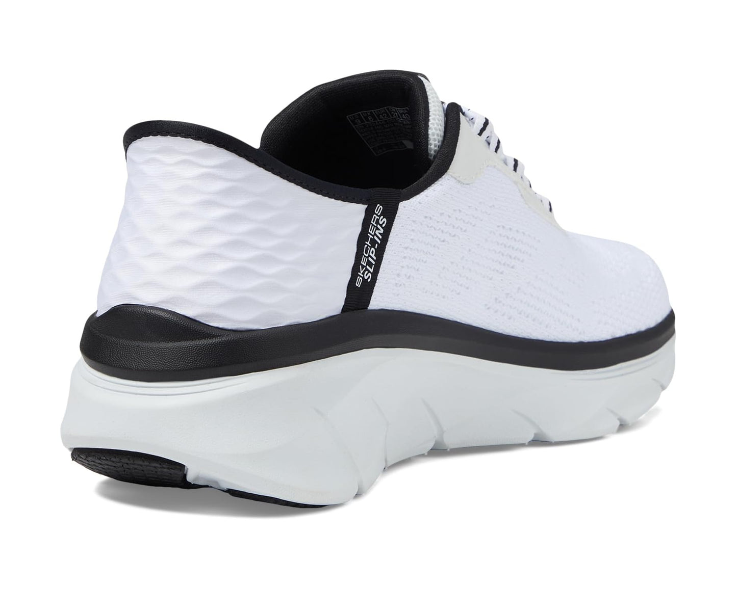 Men's SKECHERS D'Lux Walker 2.0 Rezinate Hands Free Slip-In White/Black