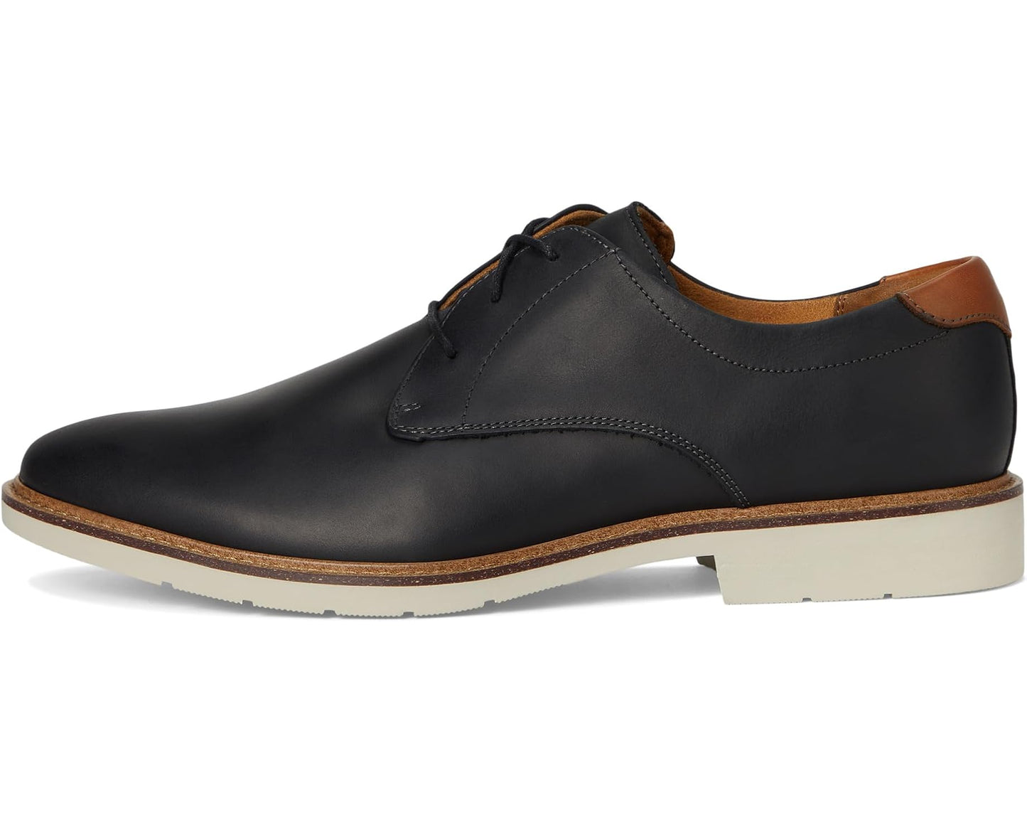 Men's Florsheim Herington Plain Toe Oxford Black Crazy Horse